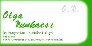 olga munkacsi business card